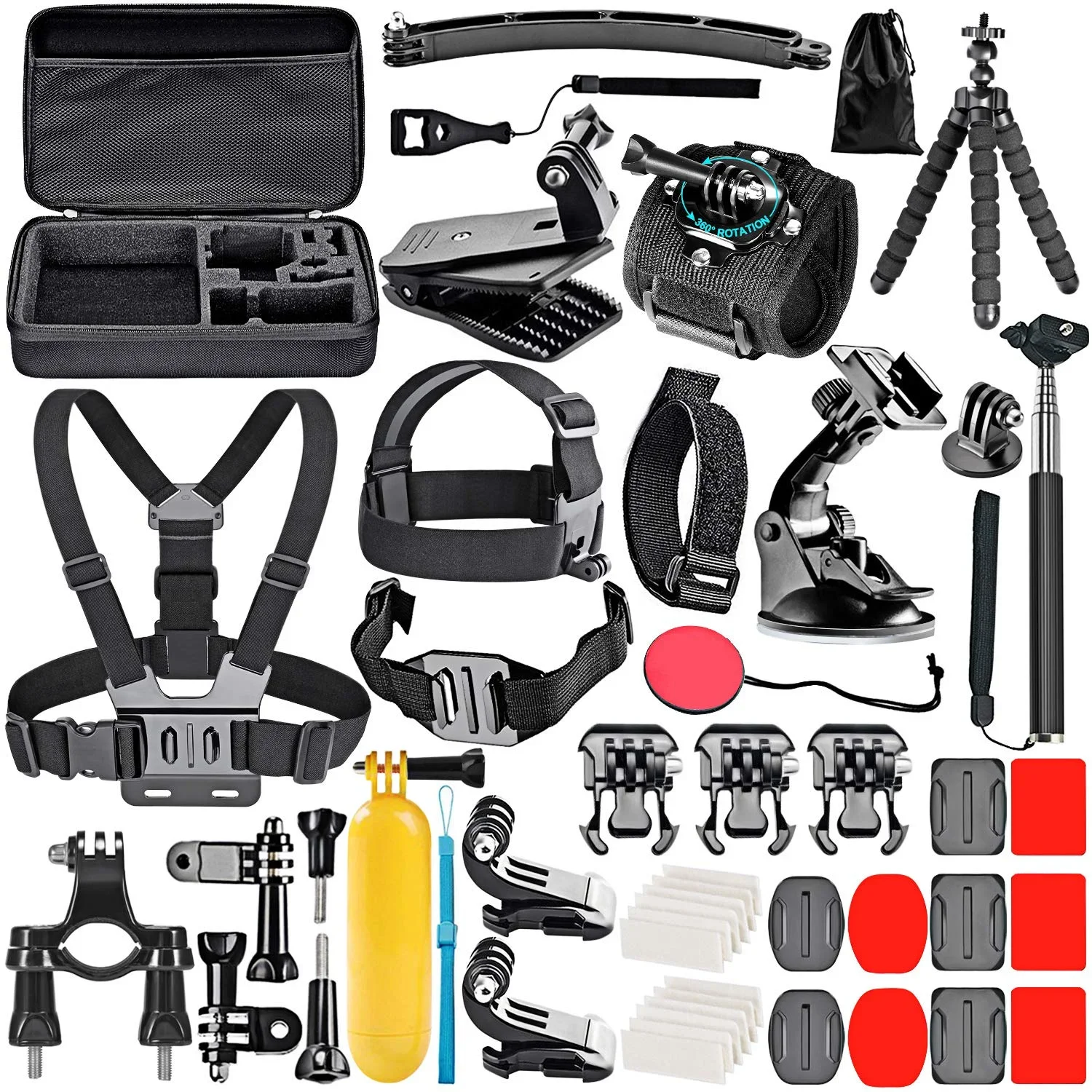 GZXIHTZ Portable Action Camera Accessory Kit Compatible with GoPro Hero 12