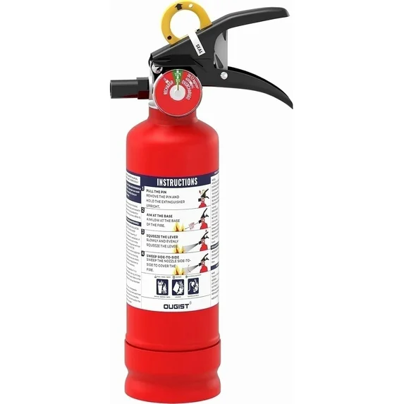 Ougist Fire Extinguisher for Home, ABC 2.5 lb, 1-A:10-B:C, Quick-Release Handle